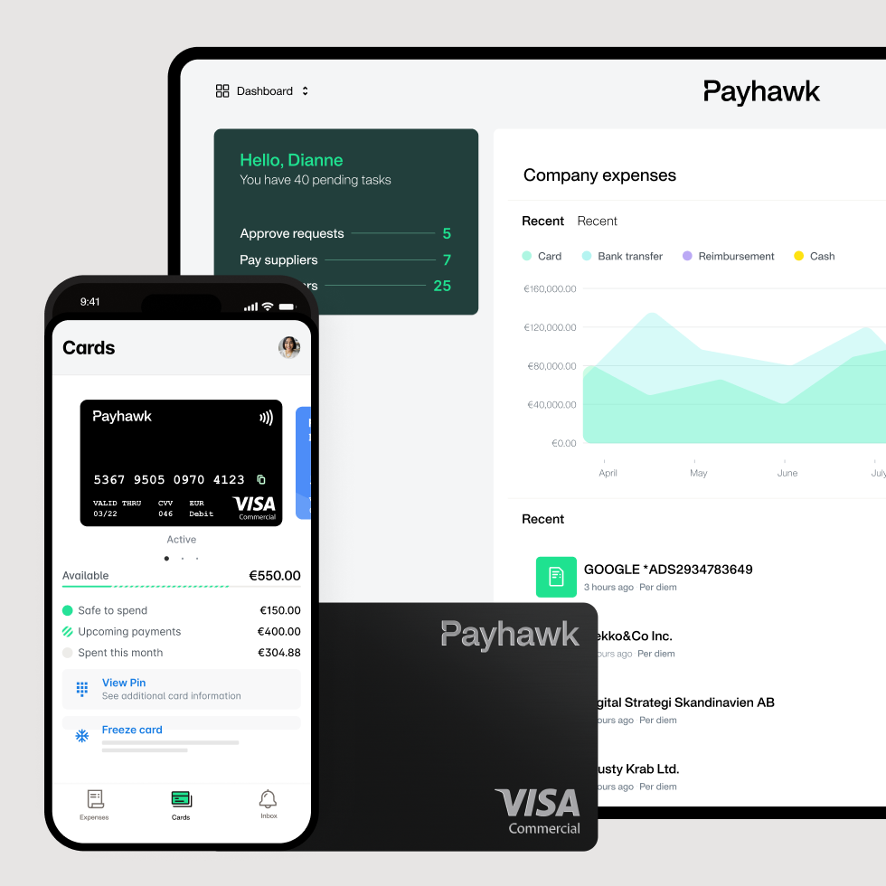 Payhawk-bedrijfsuitgavenbeheer - nieuwe geautomatiseerde e-mails voor beheerders en werknemers